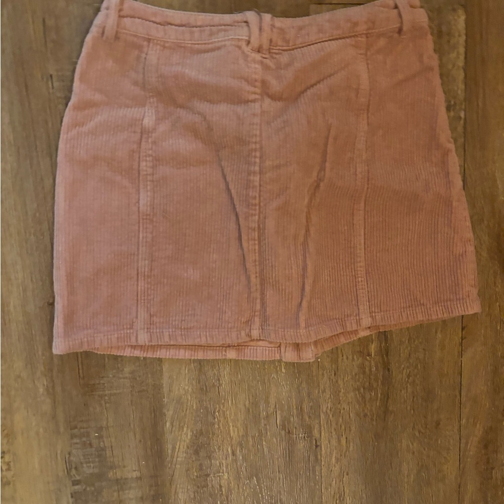 Peach Love California Blush Corduroy Mini Skirt